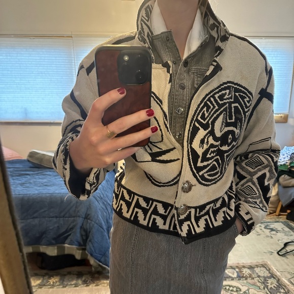 Vintage Paco Sole’r Native Design Sweater Jacket - Picture 2 of 5
